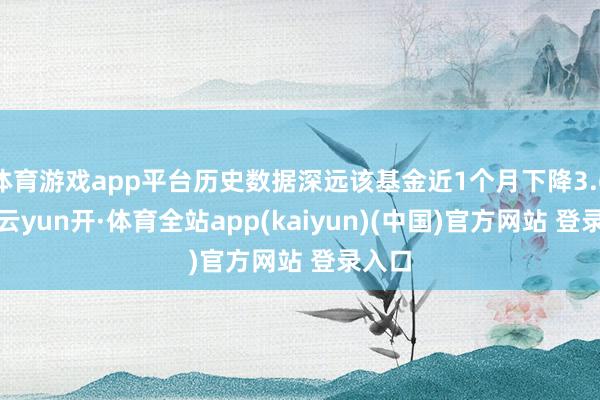 体育游戏app平台历史数据深远该基金近1个月下降3.65%-云yun开·体育全站app(kaiyun)(中国)官方网站 登录入口