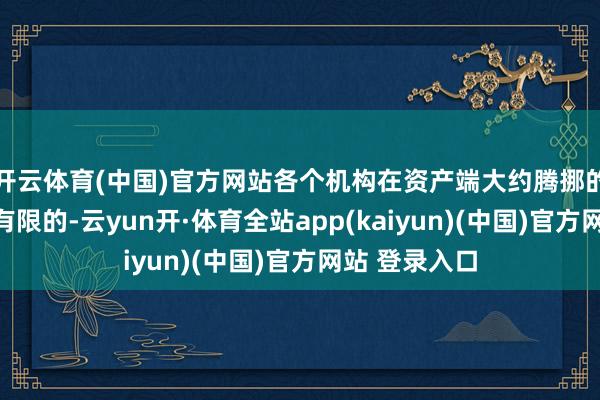 开云体育(中国)官方网站各个机构在资产端大约腾挪的空间其实是有限的-云yun开·体育全站app(kaiyun)(中国)官方网站 登录入口