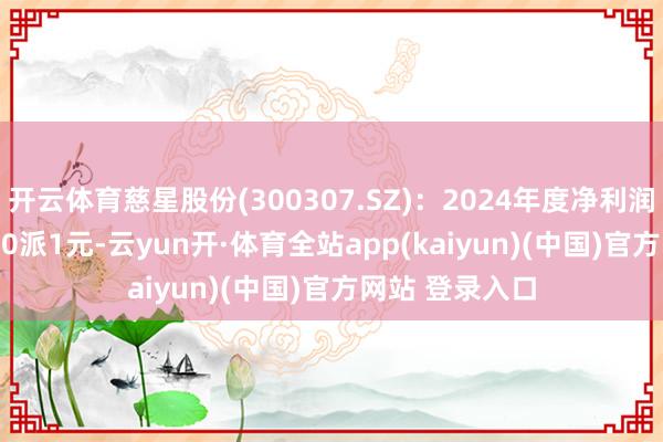 开云体育慈星股份(300307.SZ)：2024年度净利润2.84亿元 拟10派1元-云yun开·体育全站app(kaiyun)(中国)官方网站 登录入口