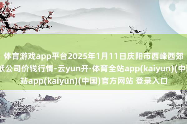 体育游戏app平台2025年1月11日庆阳市西峰西郊瓜果蔬菜批发有限包袱公司价钱行情-云yun开·体育全站app(kaiyun)(中国)官方网站 登录入口